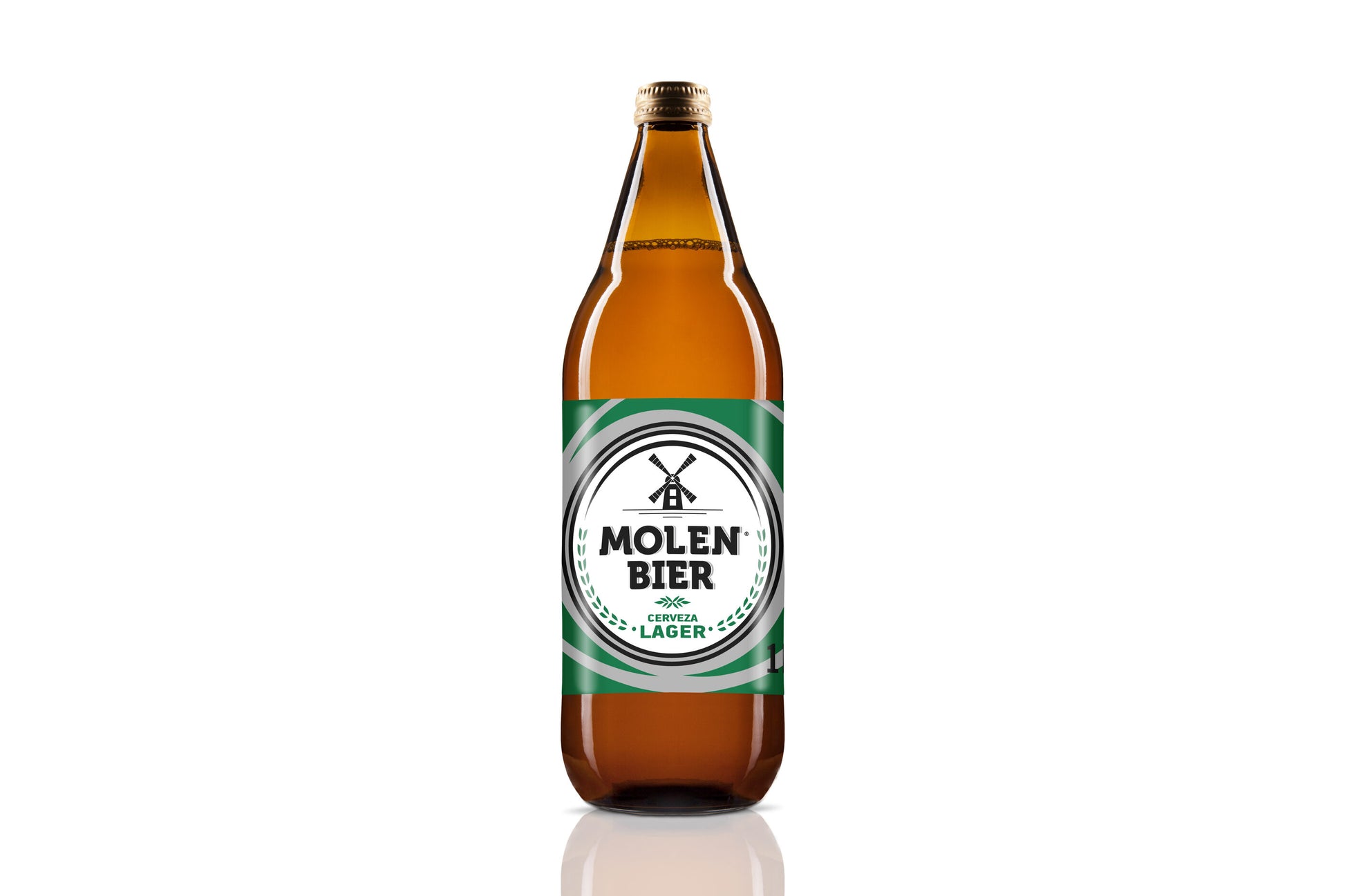 Cerveza rubia cristal Mollen bier 1l