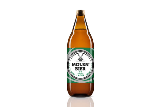Cerveza rubia cristal Mollen bier 1l La Despensa