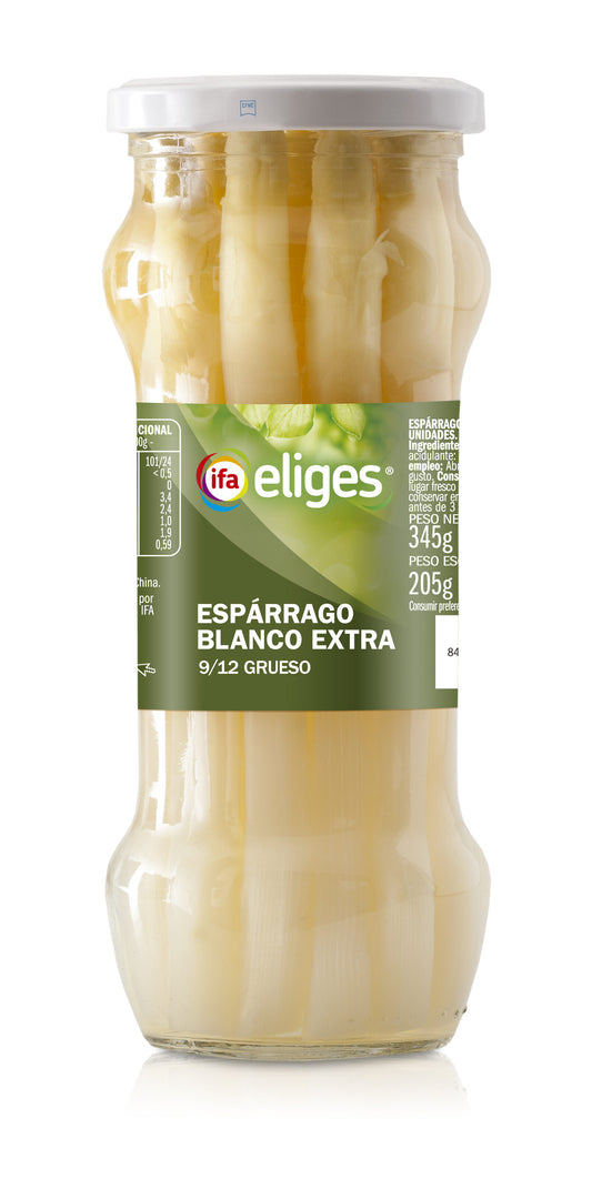 Espárrago blanco cristal 9/12 Ifa eliges 220g escurr La Despensa
