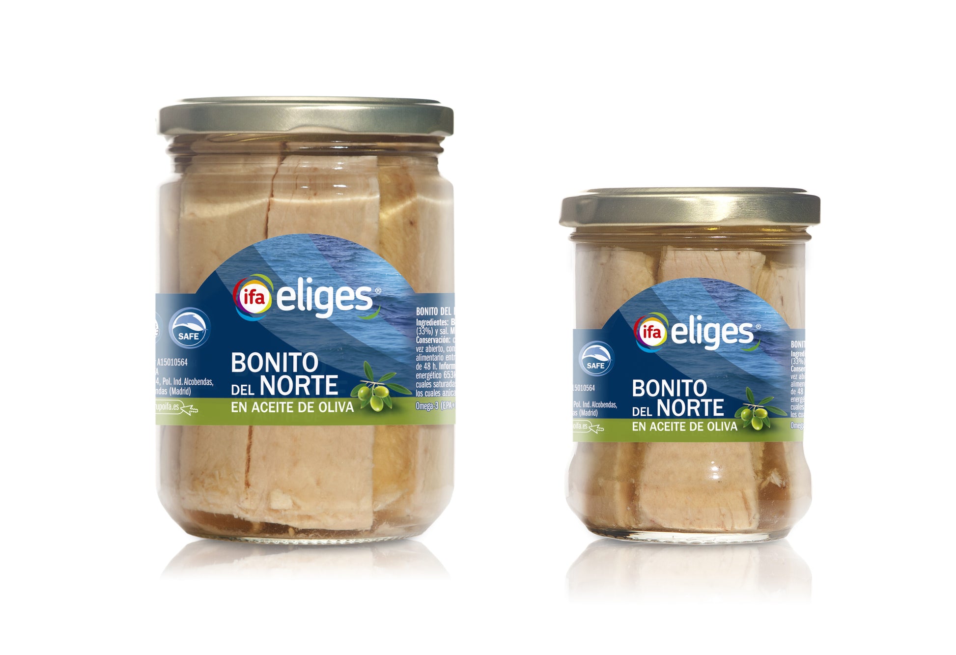 Bonito norte aceite oliva cristal Ifa eliges 140g escurr