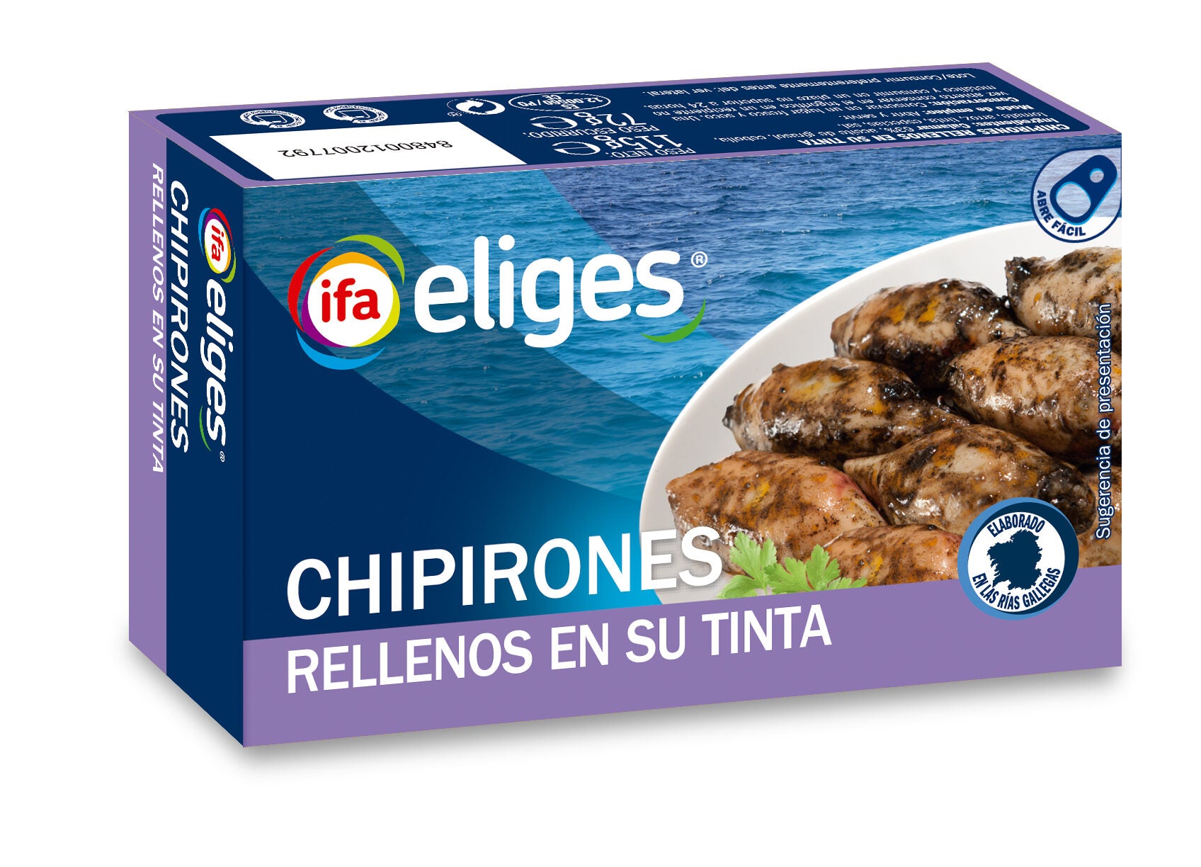 Chipiron tinta lata Ifa eliges 72g escurr