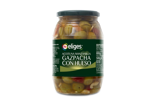 Aceituna manzanilla gazpacha c/hueso barril Ifa eliges 500g escurr La Despensa