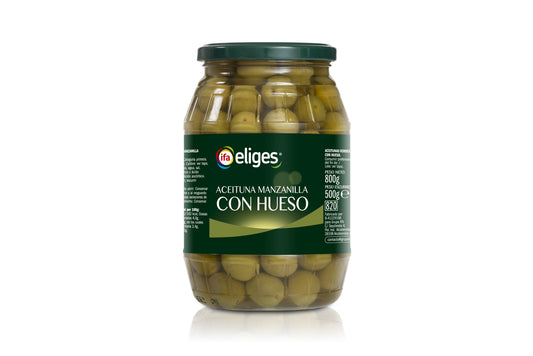 Aceituna verde c/hueso barril Ifa eliges 500g escurr La Despensa