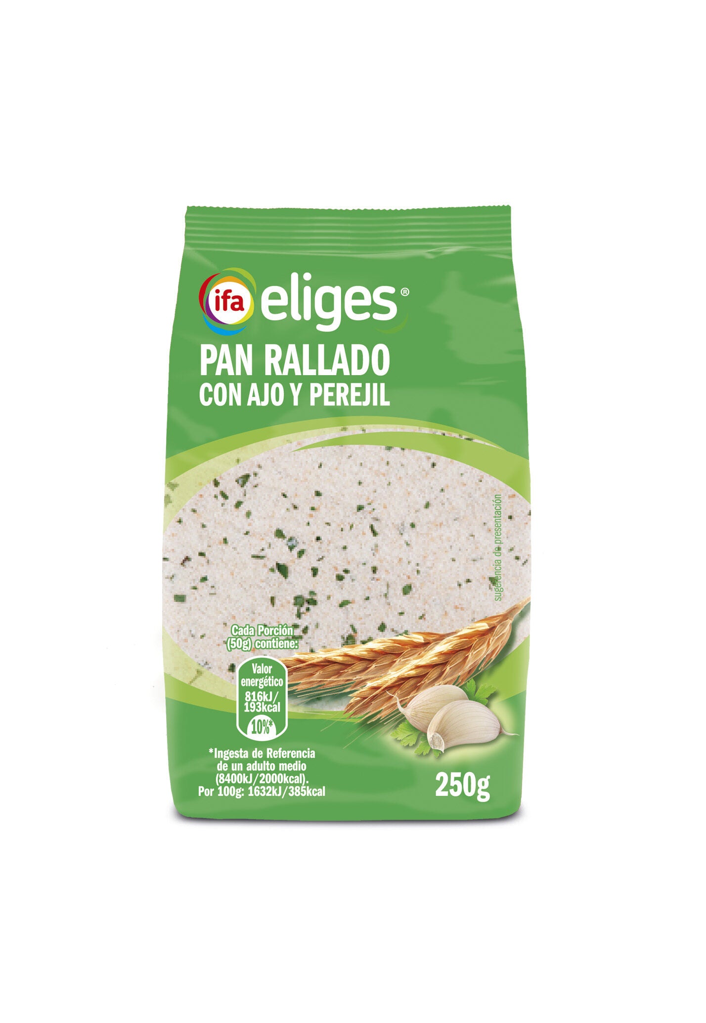 Pan rallado ajo/perejil Ifa eliges 250g