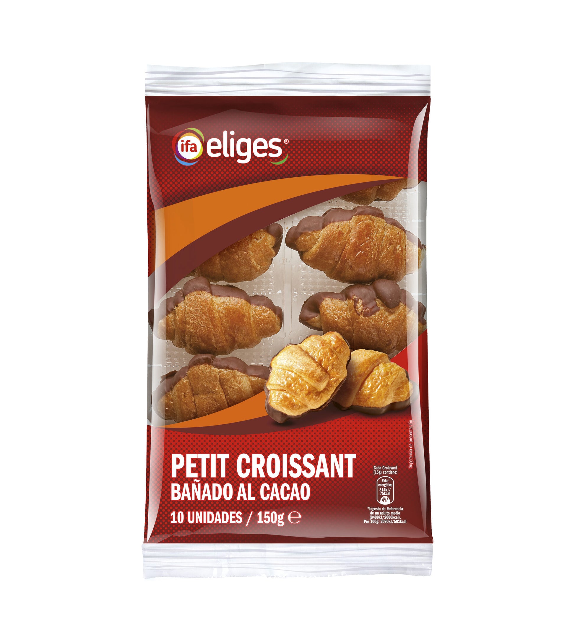 Petit croissant c/chocolate Ifa eliges p10 150g