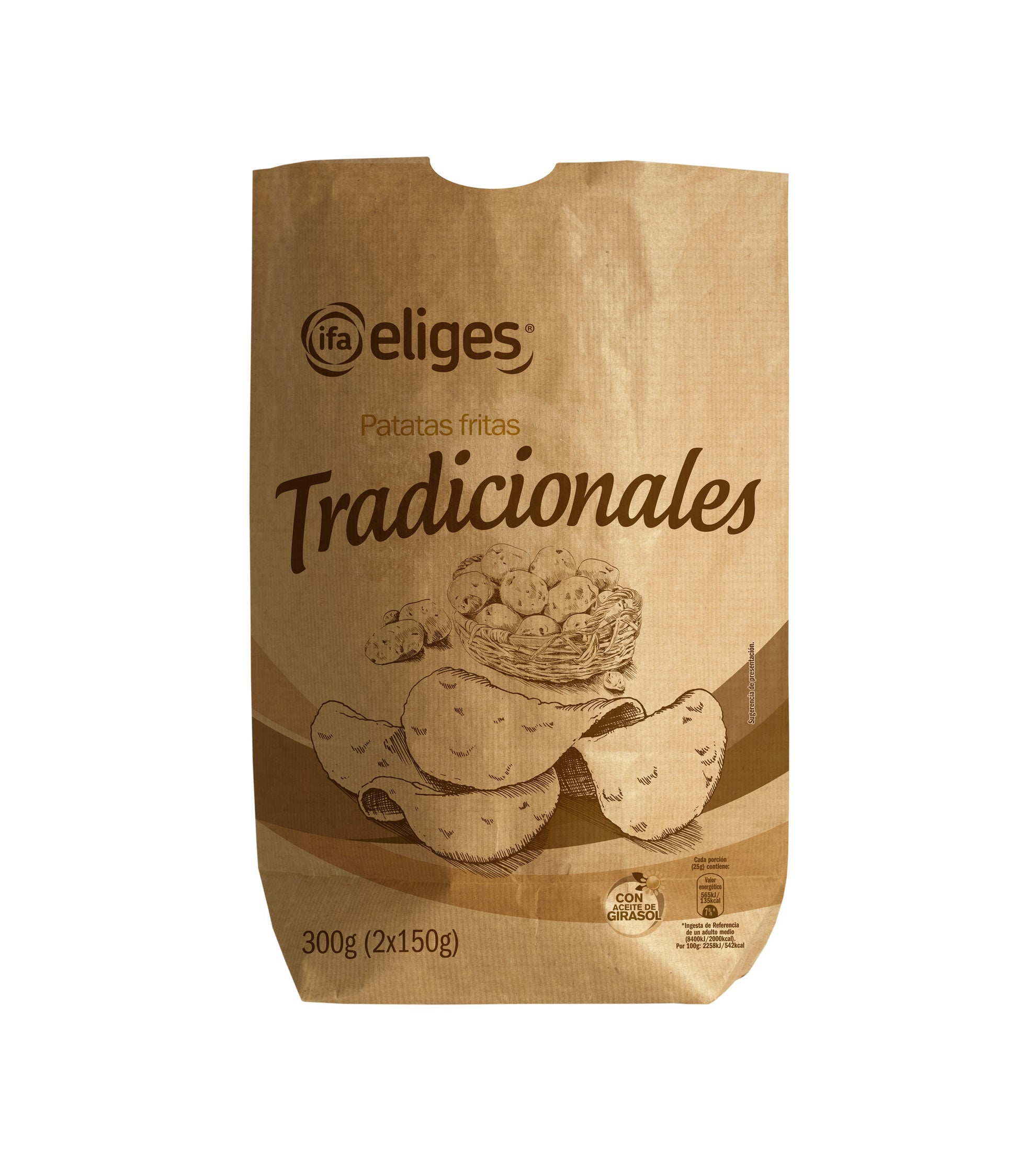 Patatas fritas tradicional Ifa eliges p2 150g/u