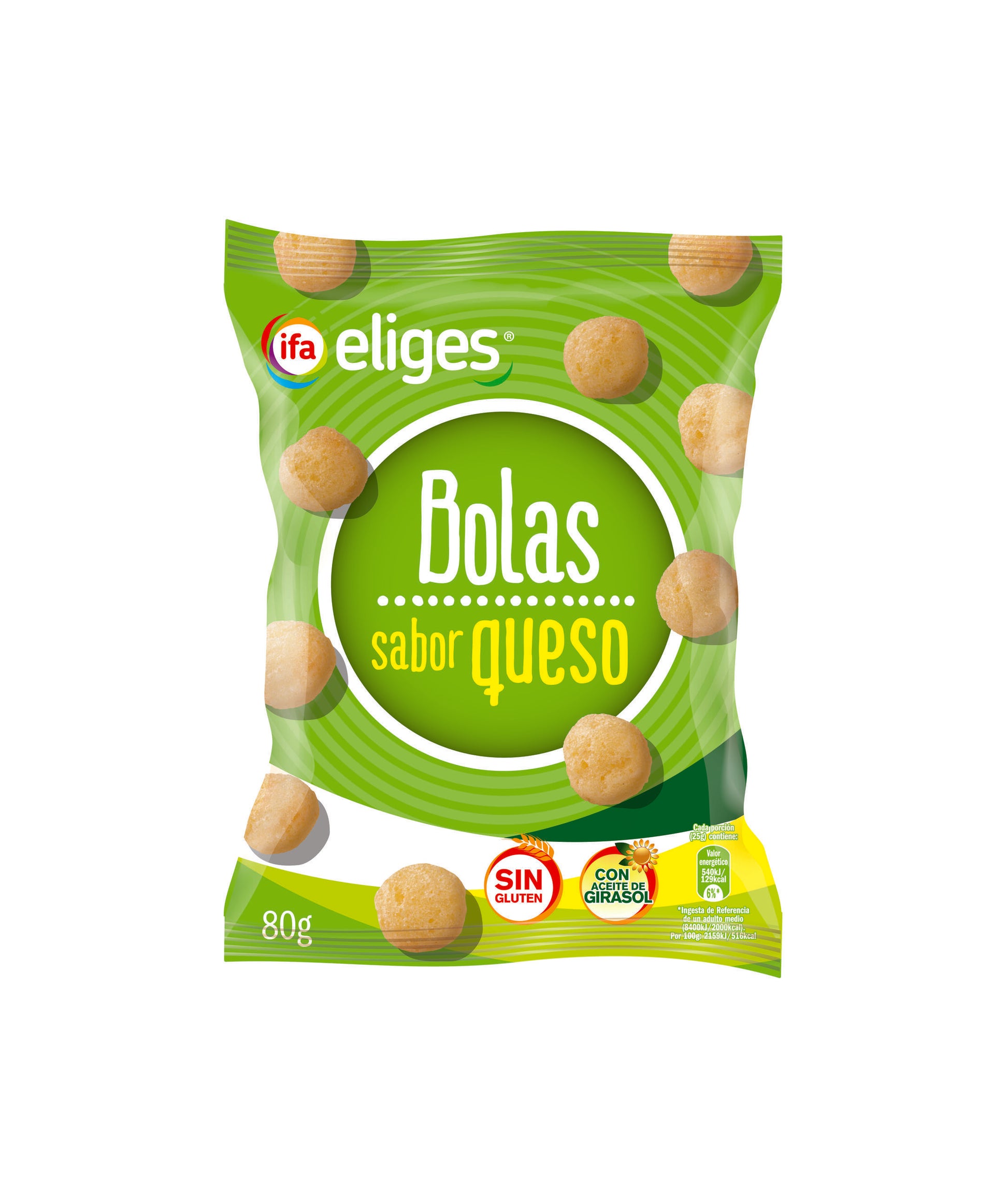 Snack bolas queso Ifa eliges 100g