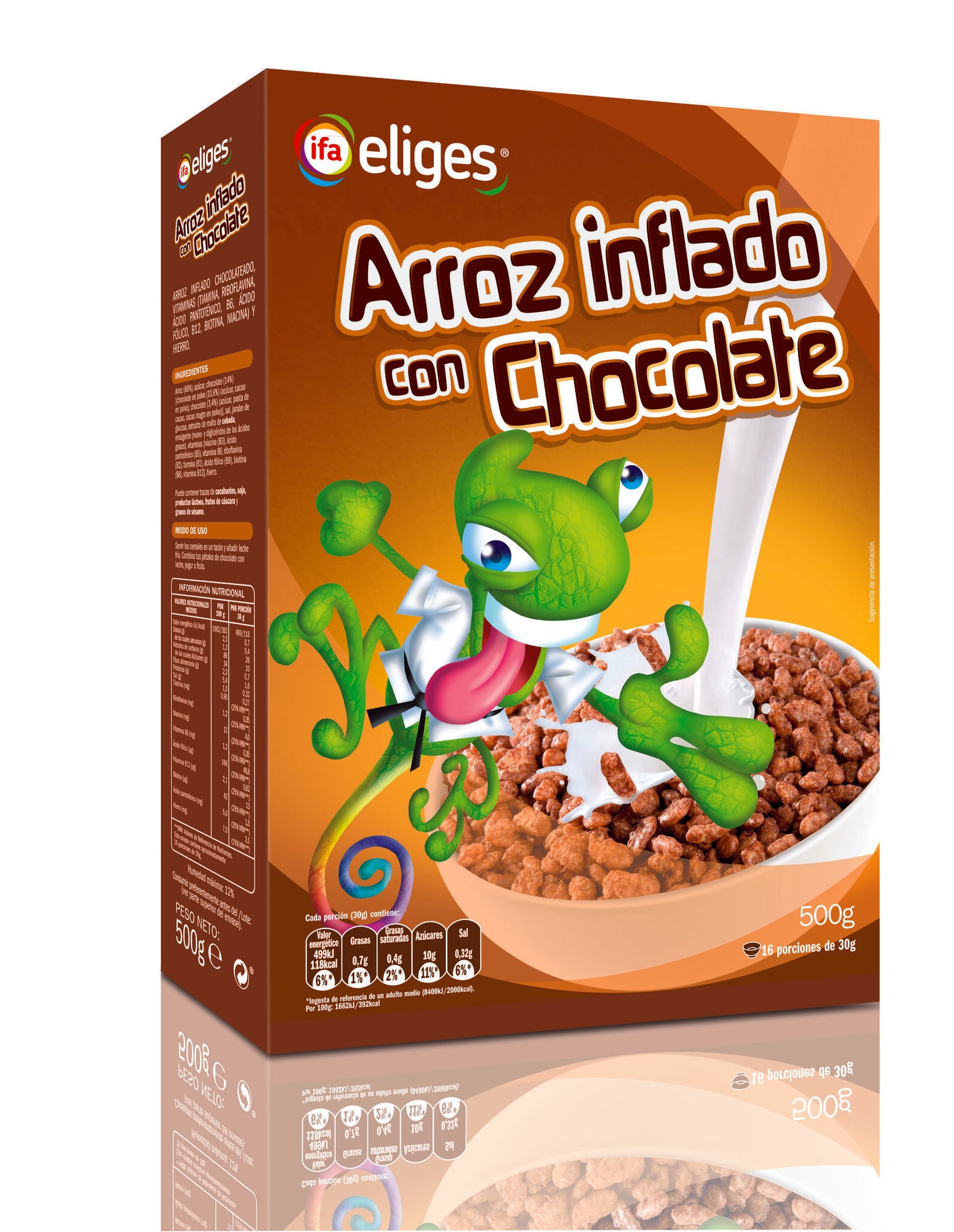 Cereal arroz inflado chocolate Ifa eliges 500g