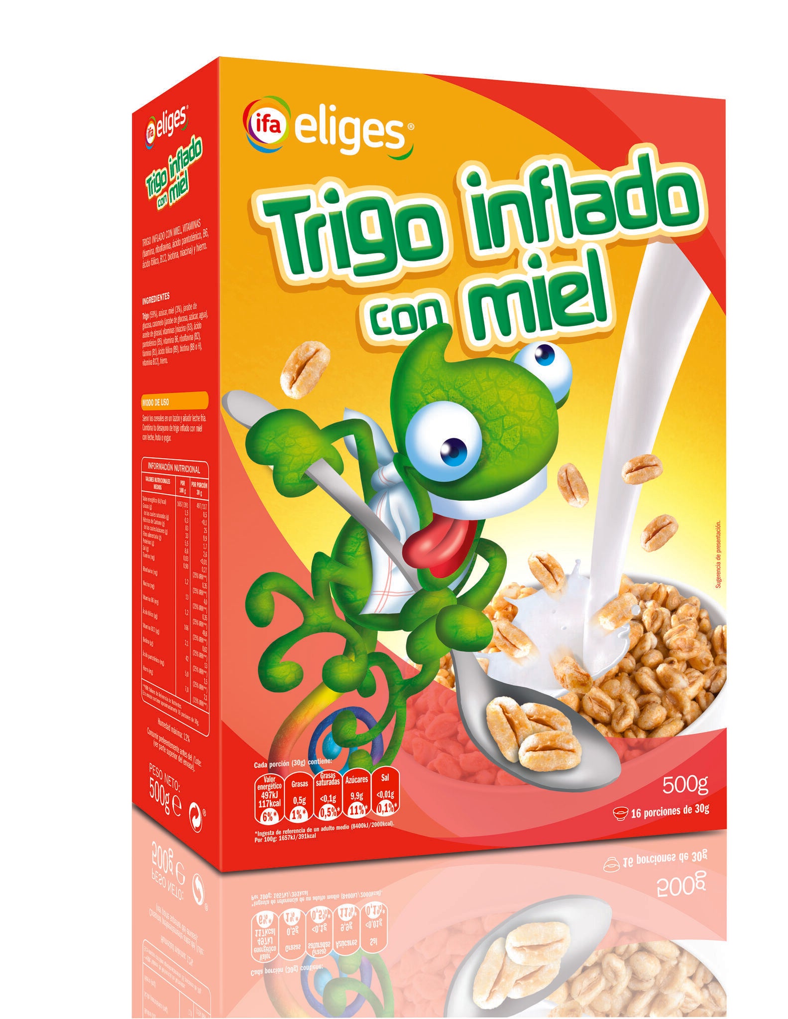 Cereal trigo inflado miel Ifa eliges 500g