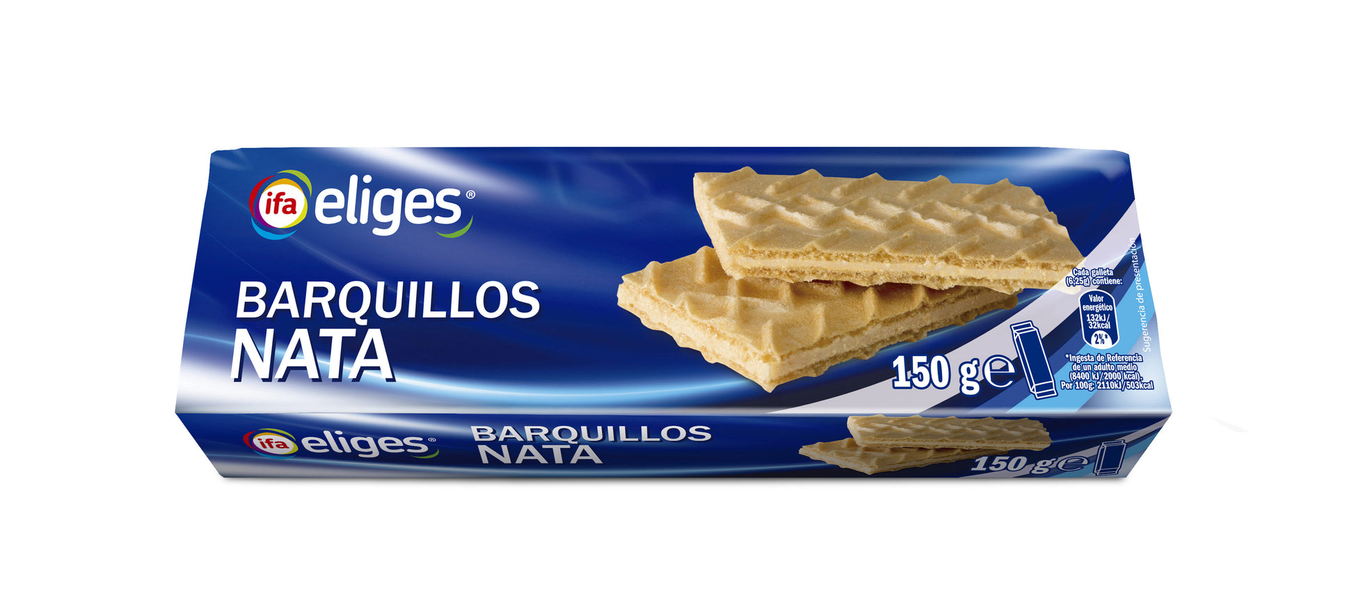 Galleta barquillo nata Ifa eliges 150g
