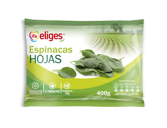 Espinaca hoja porciones Ifa eliges 400g La Despensa