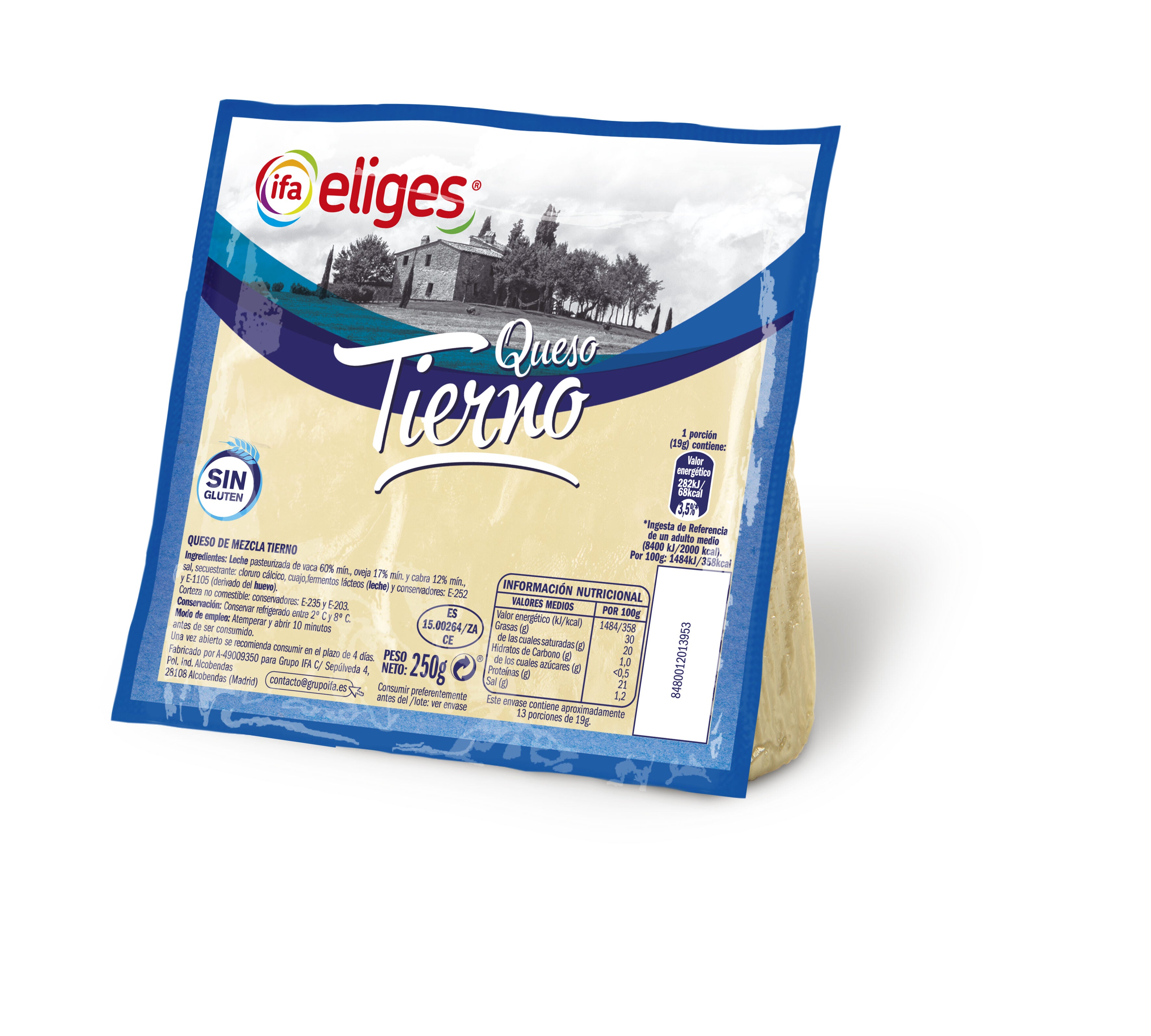 Queso tierno mezcla cuña Ifa eliges 250g