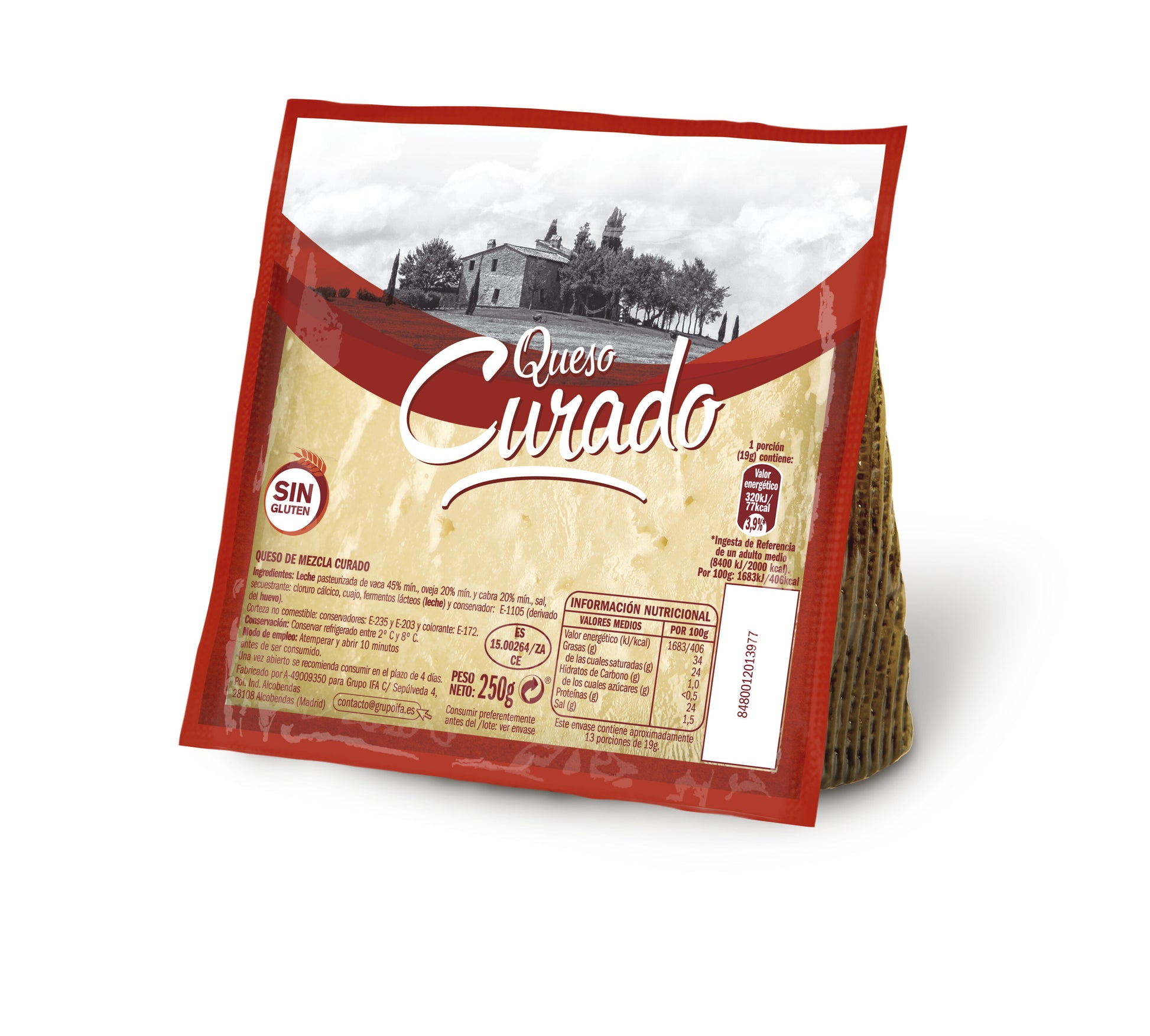 Queso curado mezcla cuña Ifa eliges 250g