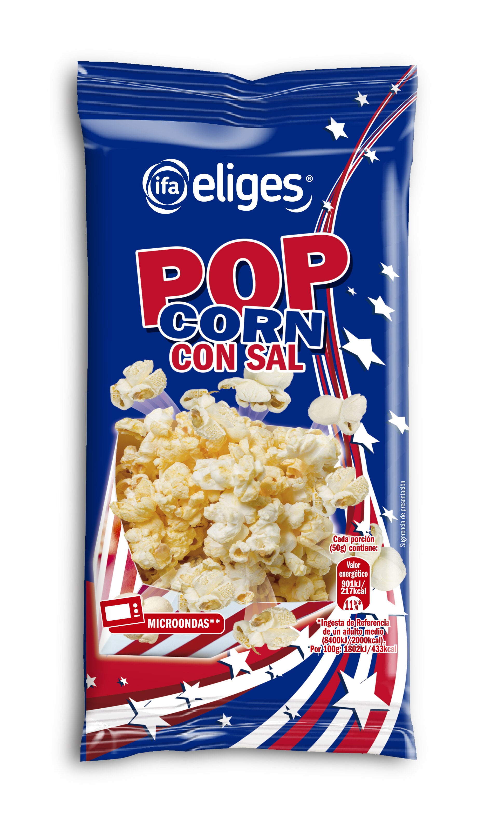 Palomitas maiz c/sal Ifa eliges p3 100g/u