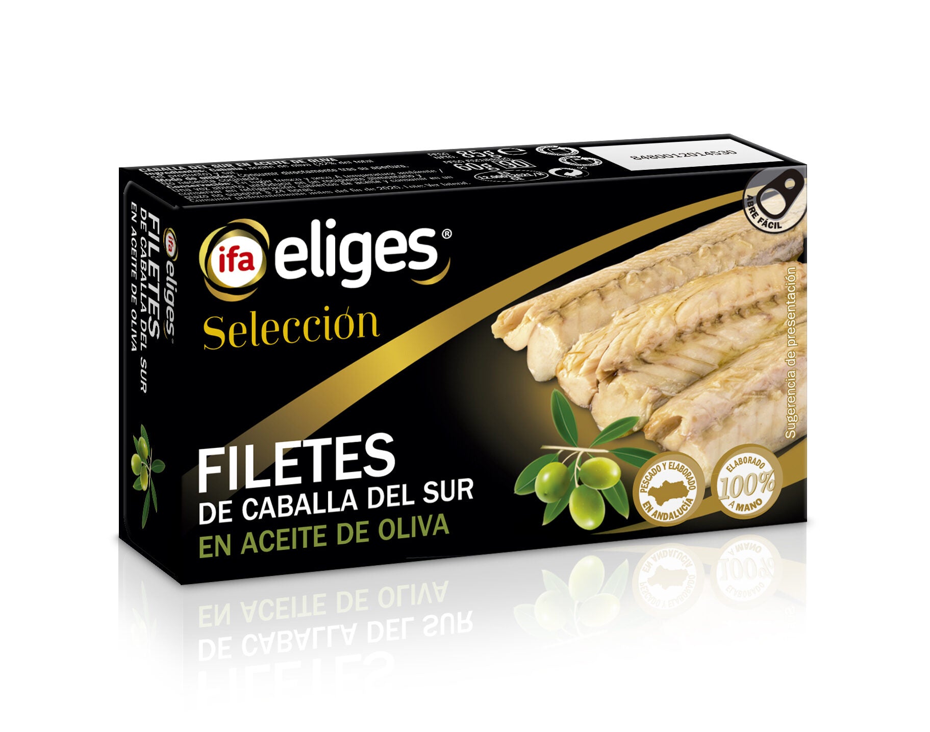 Filete caballa aceite oliva rr-125 Ifa eliges 60g escurr