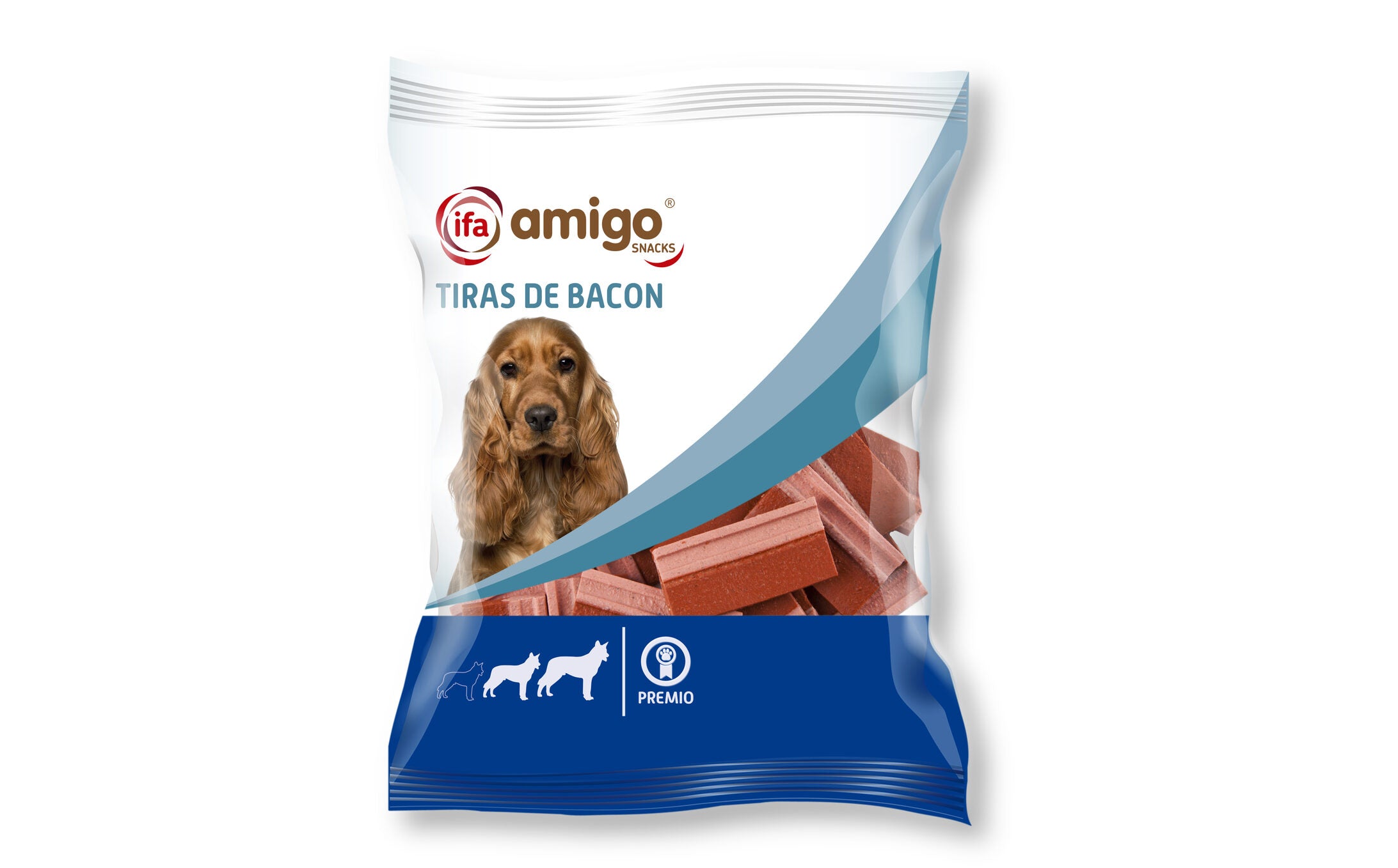 Snack perro tiras bacon Ifa amigo 250g