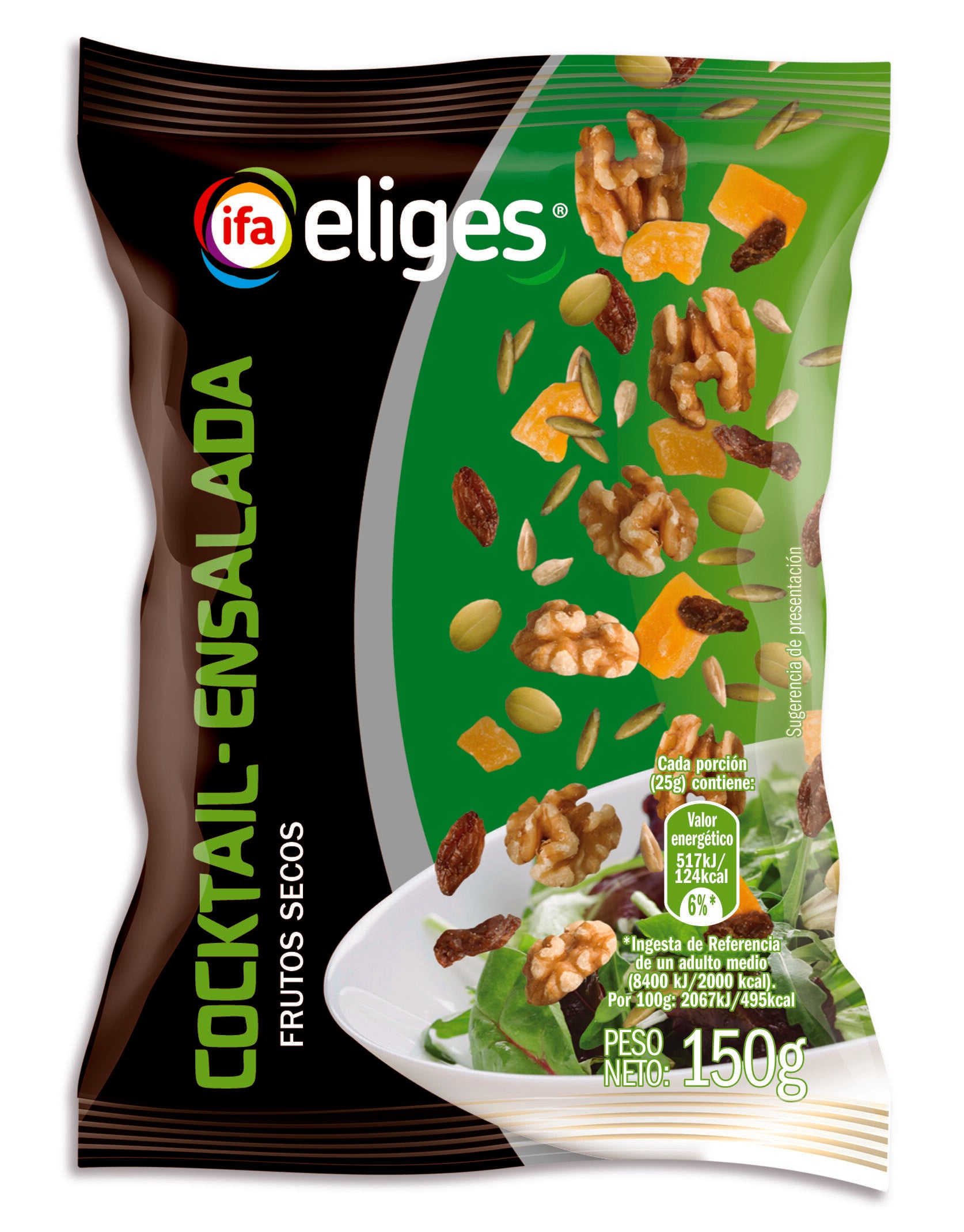 Cocktail frutos secos para ensalada Ifa eliges 150g