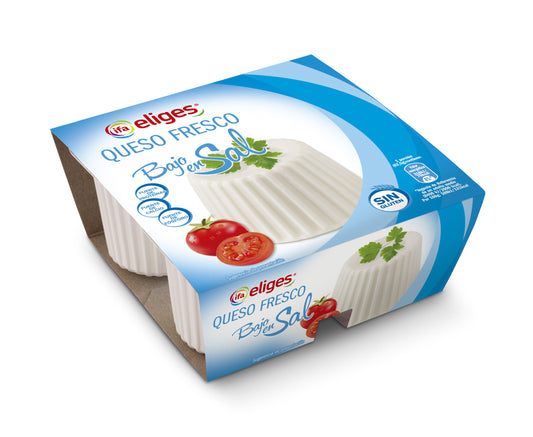 Queso fresco semigraso bajo en sal Ifa eliges p4 62.5g/u La Despensa
