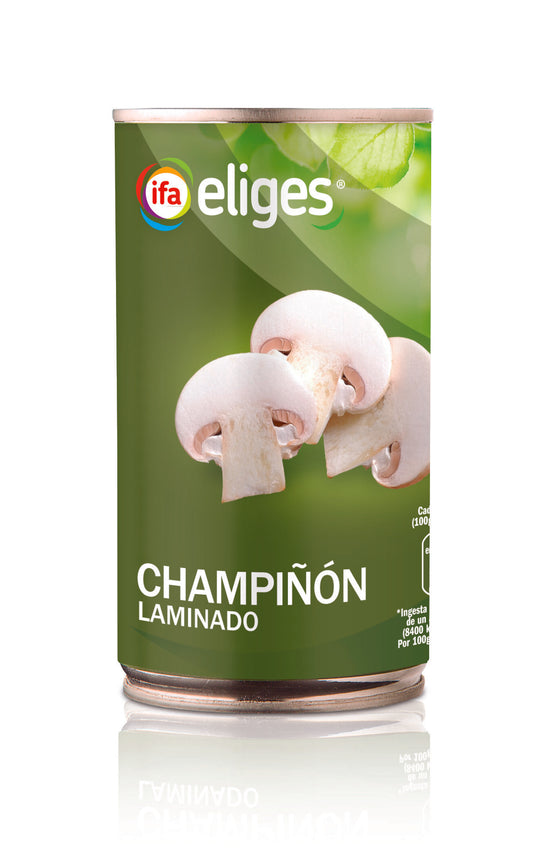 Champiñón laminado lata ro370 Ifa eliges 185g escurr La Despensa