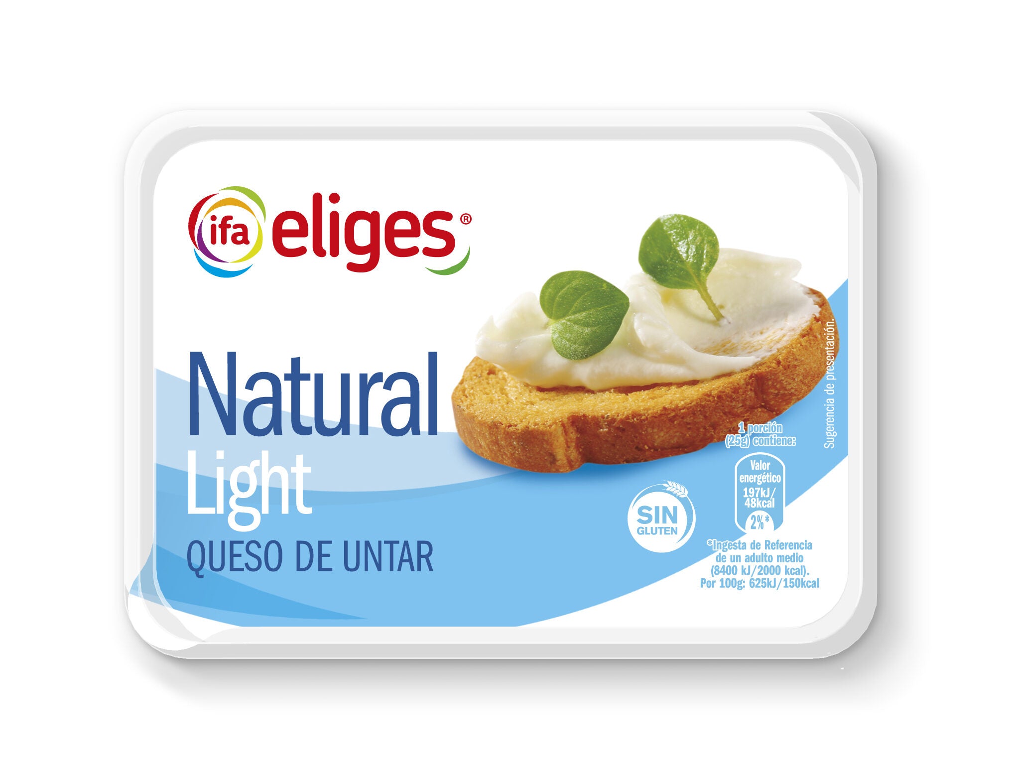 Crema de queso natural light Ifa eliges 250g