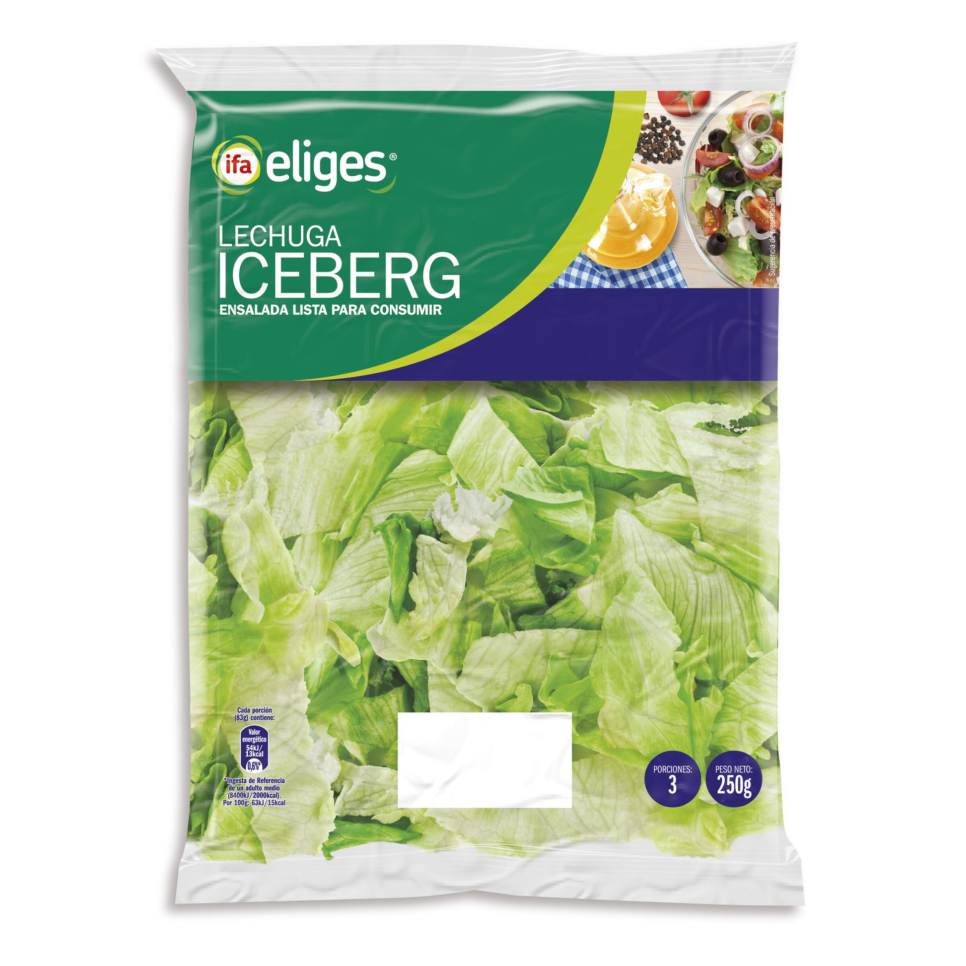 Lechuga iceberg bolsa Ifa 250g