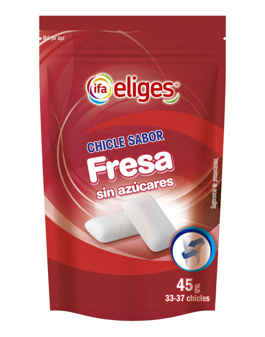 Chicle s/azúcar fresa gragea Ifa eliges 45g La Despensa