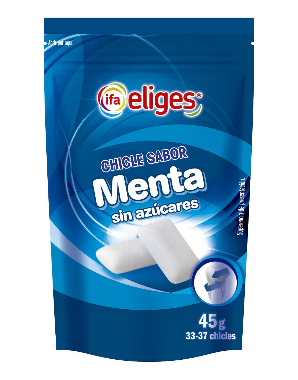 Chicle s/azúcar menta gragea Ifa eliges 45g