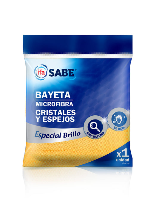 Bayeta microfibra limpia cristales Ifa sabe 1u La Despensa