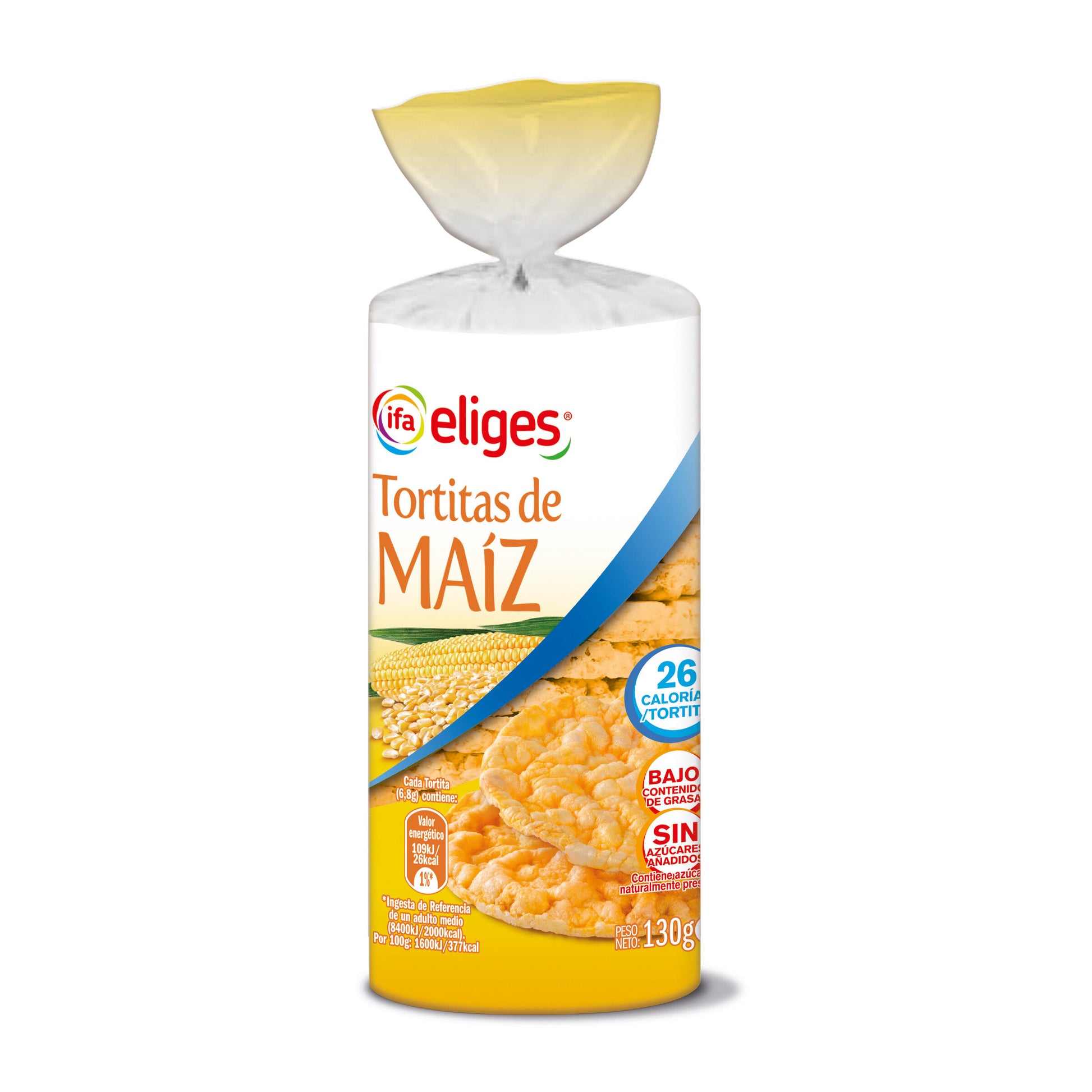 Tortita maíz cilindro Ifa eliges 130g