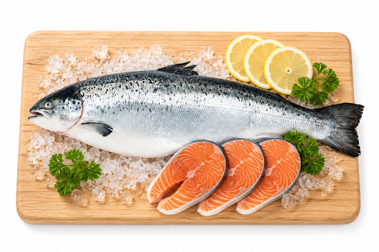 Salmón fresco medios o enteros 4/5kg La Despensa