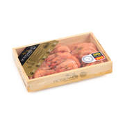 Gamba cocida caja madera 500g