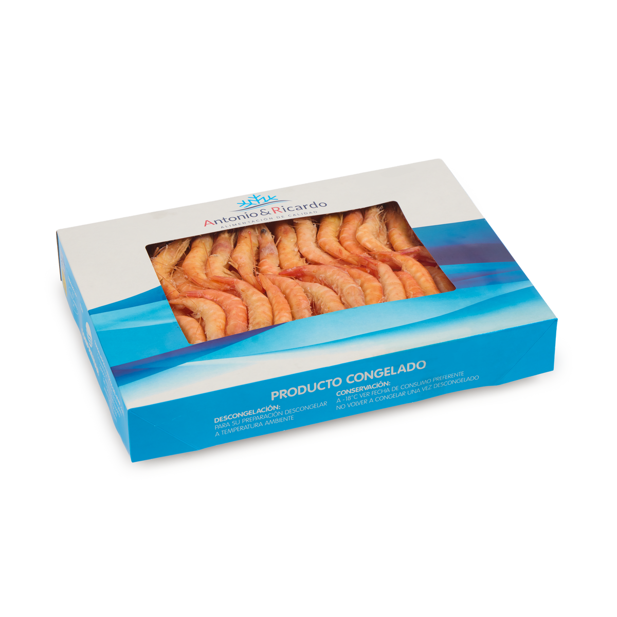 Gamba mediana cocida 800g