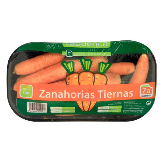 Zanahoria tierna bandeja 500g La Despensa