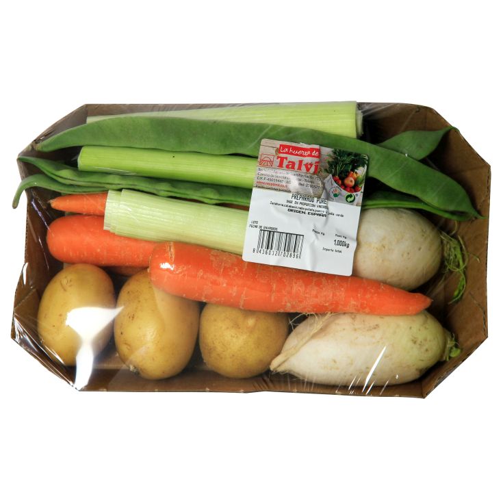 Preparado de puré verduras bandeja 1kg
