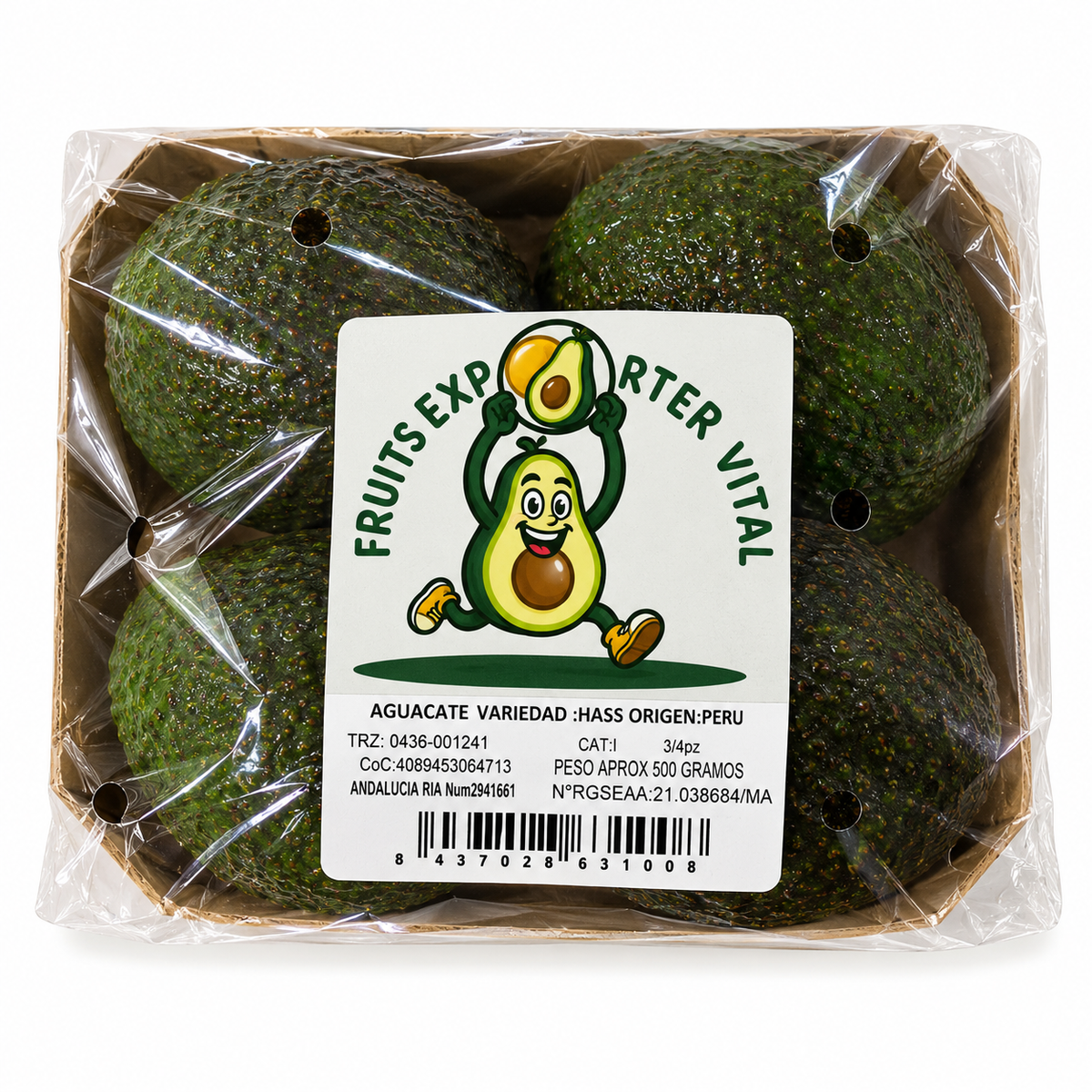 Aguacate bandeja 500g