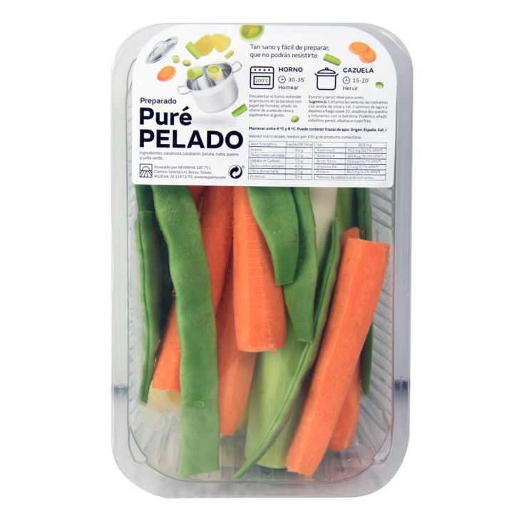 Preparado puré pelado 900g