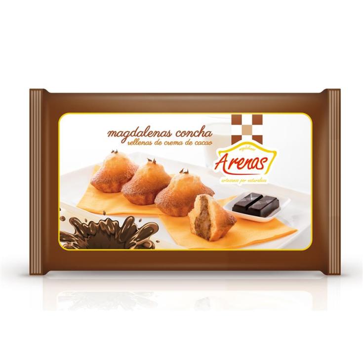Magdalena concha c/chocolate Arenas 200g