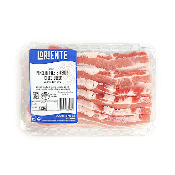 Panceta filete de cerdo Loriente
