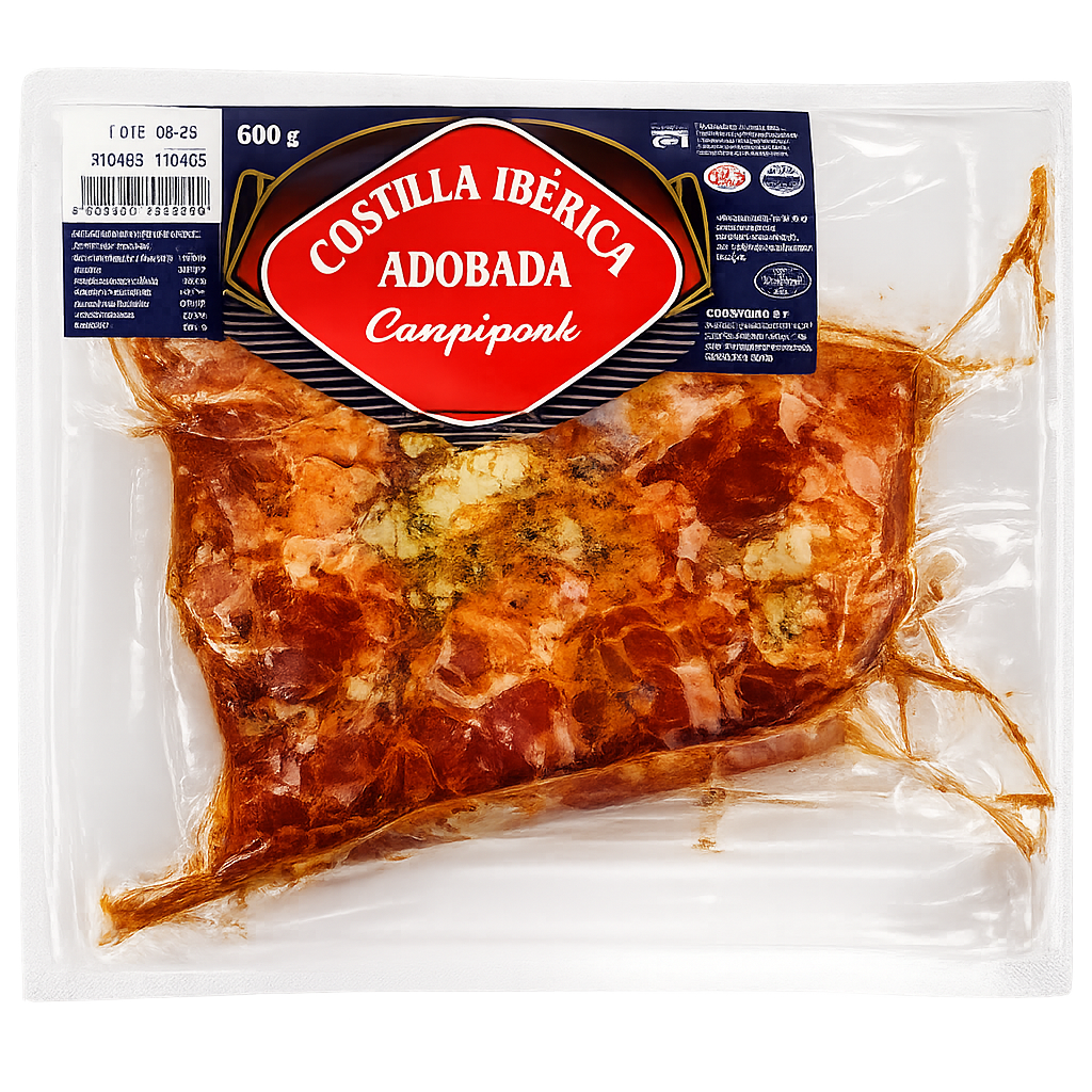 Costilla ibérica adobada