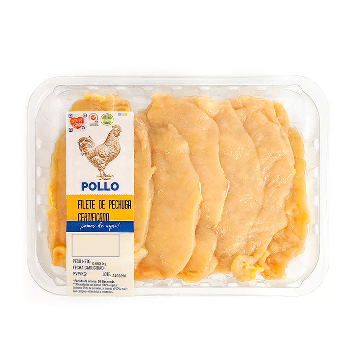 Pechuga amarilla fileteada Bandeja