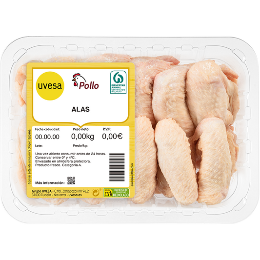 Alas de pollo Partidas Bandeja La Despensa