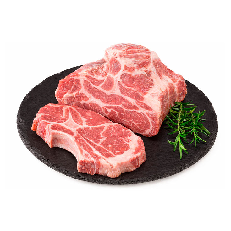 Chuleta de aguja de cerdo por medias ó enteras
