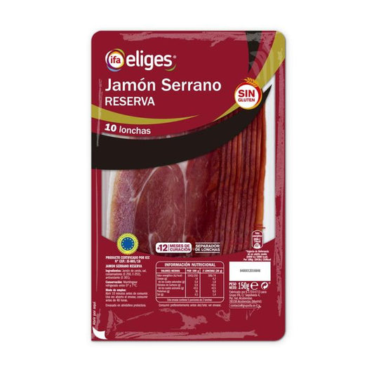 Jamón curado serrano lonchas Ifa eliges 150g La Despensa