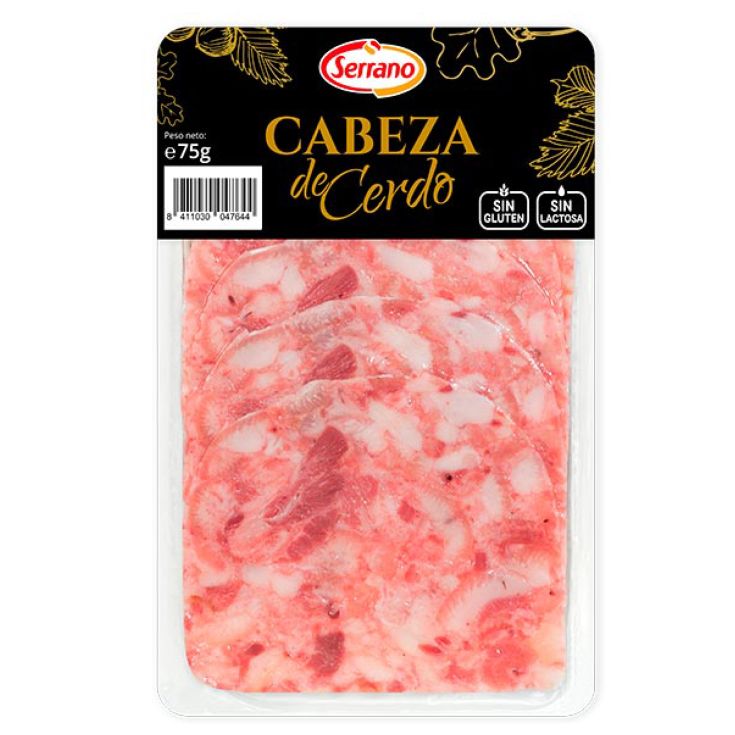 Cabeza cerdo lonchas Serrano 75gr