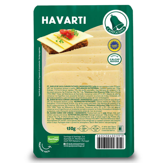 Queso lonchas havarti Campainha 150g La Despensa