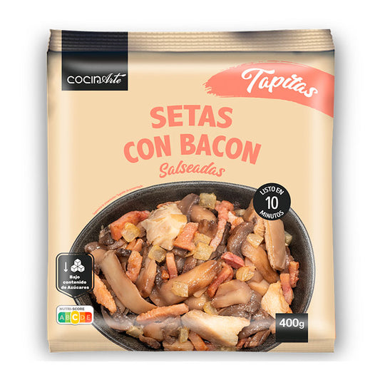Setas con bacon salseados Cocinarte 400g La Despensa