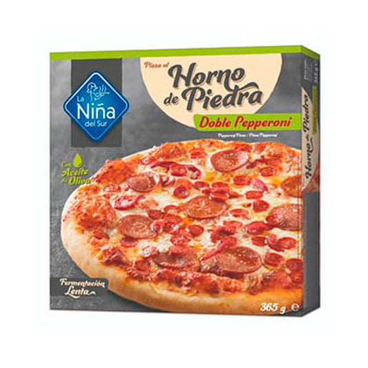 Pizza doble pepperoni horno de piedra Niña del sur 365g La Despensa