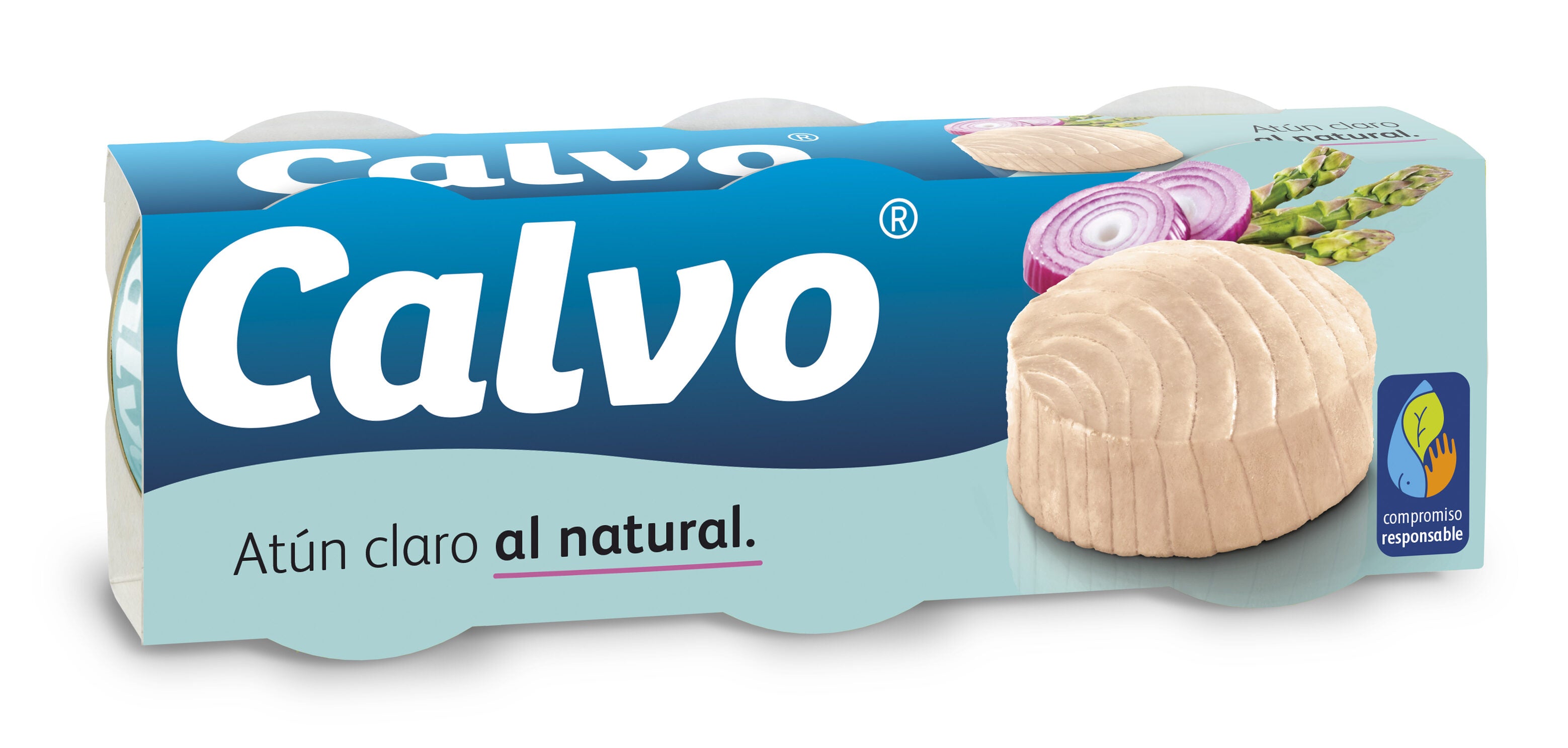 Atun claro natural r85 lata Calvo p3 56g/u escur