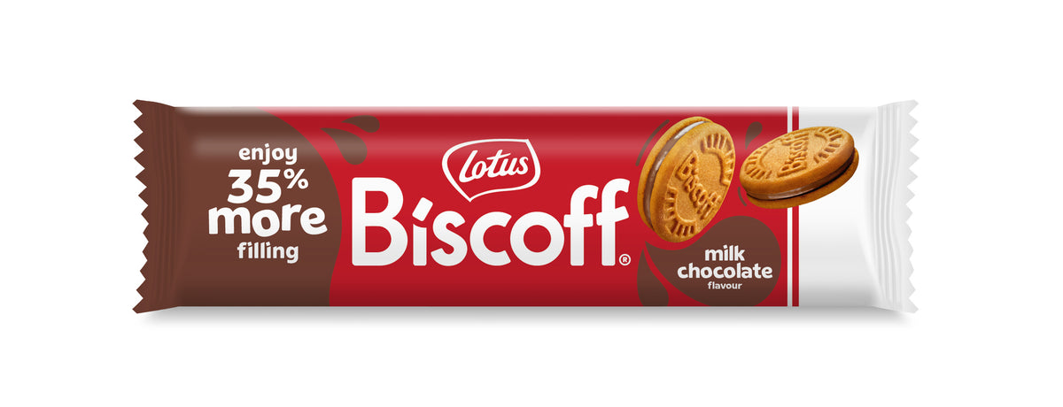 Galleta rellena chocolate/leche Biscoff 150g