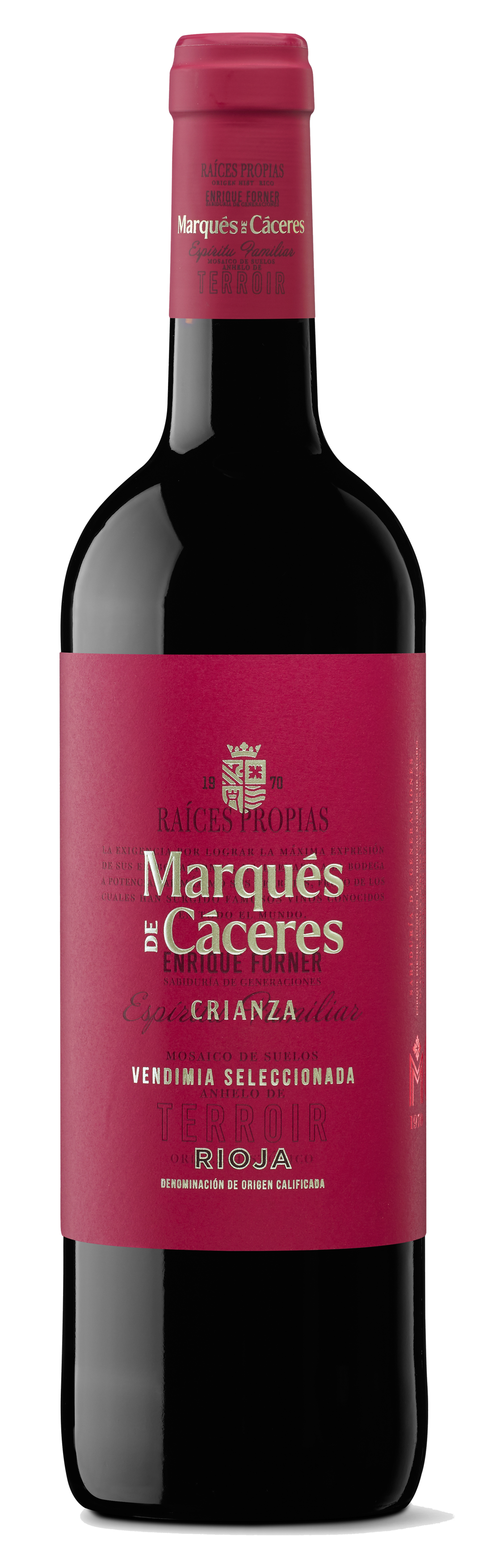 Vino tinto rioja crianza Marques de Caceres 750ml